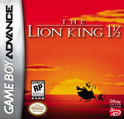 The Lion King box art for GameBoy Advance